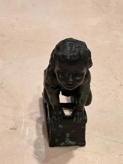 Juan Clara BOY PLAYING ON CHAIR BRONZE BY JUAN CLARA - 2811364