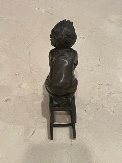 Juan Clara BOY PLAYING ON CHAIR BRONZE BY JUAN CLARA - 2811371