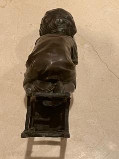 Juan Clara BOY PLAYING ON CHAIR BRONZE BY JUAN CLARA - 2811376