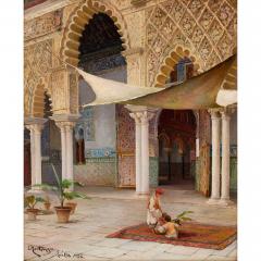 Juan Montenegro Pair of antique Spanish orientalist oil paintings by Montenegro - 4113661
