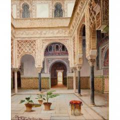 Juan Montenegro Pair of antique Spanish orientalist oil paintings by Montenegro - 4113662