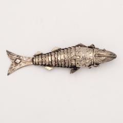 Judaic Silver Fish Spice Container circa 1900 - 3956051