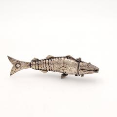 Judaic Silver Fish Spice Container circa 1900 - 3956057