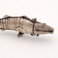 Judaic Silver Fish Spice Container circa 1900 - 3956058