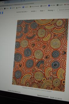 Judy Nanipijinpas Granites Rare Australian Aboriginal Dream Dot Painting - 4565173
