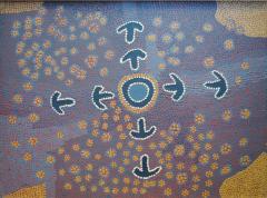 Judy Nanipijinpas Granites Rare Australian Aboriginal Dream Dot Painting - 4568748