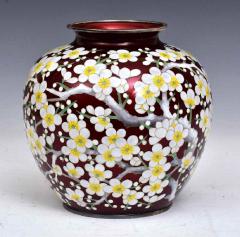 Juebi Ando A Japanese Sterling Silver Cloisonne Vase by Ando Jubei - 898030