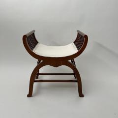 Jugendstil Gondola Stool Walnut Oak Austria circa 1910 - 4139378