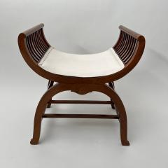 Jugendstil Gondola Stool Walnut Oak Austria circa 1910 - 4139406