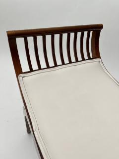 Jugendstil Gondola Stool Walnut Oak Austria circa 1910 - 4139486