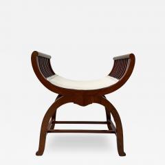 Jugendstil Gondola Stool Walnut Oak Austria circa 1910 - 4139958