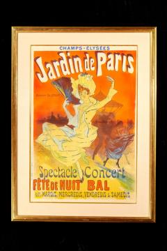 Jules Cheret Original Jules Cheret Jardins de Paris Poster 1890 Art Nouveau - 3009049