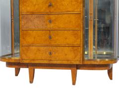 Jules Deroubaix Art Deco Burl Sandalwood Wood and Shagreen Secretaire Cabinet by Jules Deroubaix - 2135368