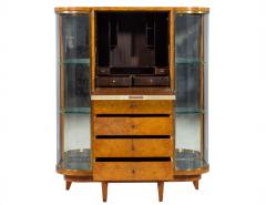 Jules Deroubaix Art Deco Burl Sandalwood Wood and Shagreen Secretaire Cabinet by Jules Deroubaix - 2135369