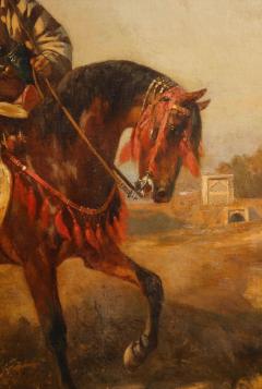 Jules Didier 1831 1892 The Falconer Orientalist Hunting Painting - 2458411