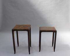 Jules Leleu 2 FINE FRENCH ART DECO MAHOGANY SIDE TABLES BY JULES LELEU - 746082