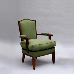Jules Leleu 3 Fine French 1940s Mahogany Armchairs by Jules Leleu - 4602016