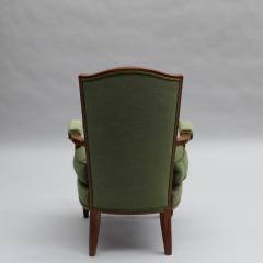 Jules Leleu 3 Fine French 1940s Mahogany Armchairs by Jules Leleu - 4602020