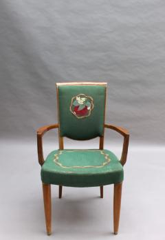 Jules Leleu 4 Fine French Art Deco Armchairs by Jules Leleu - 1233016