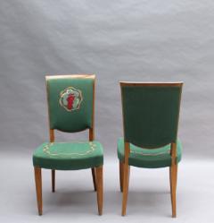 Jules Leleu 4 Fine French Art Deco Dining Chairs by Jules Leleu 4 arm chairs available  - 1233027