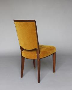Jules Leleu 6 Fine French 1940s Mahogany Dining Chairs by Jules Leleu - 4222419