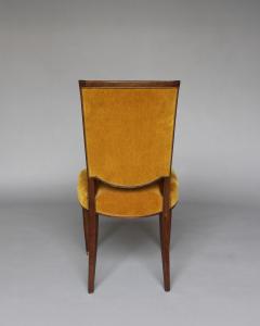 Jules Leleu 6 Fine French 1940s Mahogany Dining Chairs by Jules Leleu - 4222436