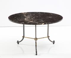 Jules Leleu A Pair of Two tone Bronze and Marble Top Coffee Tables by Jules Leleu - 2864769