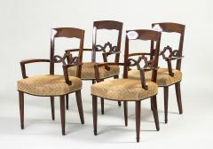 Jules Leleu A Set of Eight French 40 s Dining Chairs by Jules Leleu - 3640651