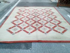 Jules Leleu A woollen rug with geometrical decoration - 3477904