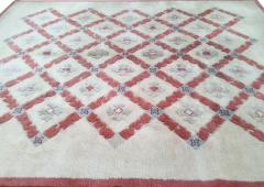 Jules Leleu A woollen rug with geometrical decoration - 3478070