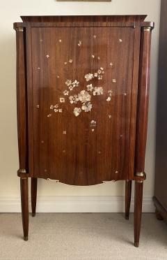 Jules Leleu Art Deco Mother of Pearl Inlaid Rosewood Cabinet - 1774538