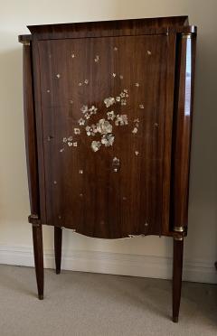 Jules Leleu Art Deco Mother of Pearl Inlaid Rosewood Cabinet - 1774539