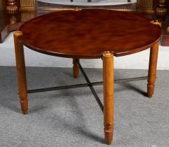 Jules Leleu CIRCULAR COFFEE TABLE IN LACQUERED WOOD BY JULES LELEU - 2494833