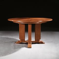 Jules Leleu FRENCH WALNUT GUERIDON EXTENDABLE DINING TABLE C 1930 SIGNED JULES LELEU - 1875769