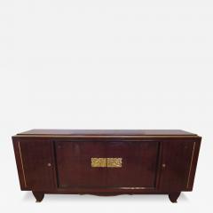 Jules Leleu Fine Art Deco Mahogany and Bronze Mounted Credenza Attributed to Jules Leleu - 4166444