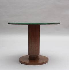 Jules Leleu Fine French 1930s Wooden Gueridon by Jules Leleu with a Mirrored Top - 3911879