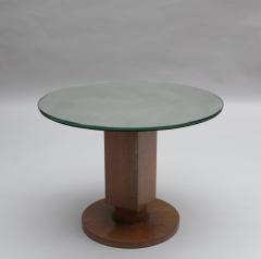 Jules Leleu Fine French 1930s Wooden Gueridon by Jules Leleu with a Mirrored Top - 3911880