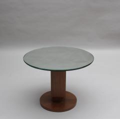 Jules Leleu Fine French 1930s Wooden Gueridon by Jules Leleu with a Mirrored Top - 3911886