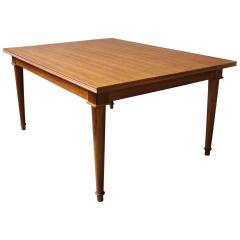 Jules Leleu Fine French Art Deco Extendable Walnut Dining Table by Jules Leleu - 413135