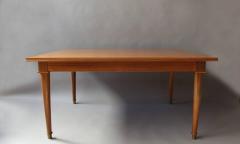 Jules Leleu Fine French Art Deco Extendable Walnut Dining Table by Jules Leleu - 413136