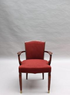 Jules Leleu Fine French Art Deco Mahogany Armchair by Jules Leleu - 1184725