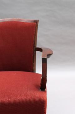 Jules Leleu Fine French Art Deco Mahogany Armchair by Jules Leleu - 1184732