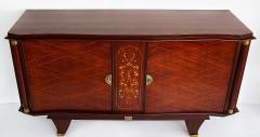 Jules Leleu Fine French Art Deco Marquetry Inlay Cabinet Jules Leleu Attributed - 4189955