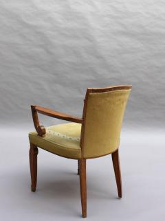 Jules Leleu Fine French Art Deco Walnut Armchair by Jules Leleu - 4527911