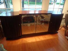 Jules Leleu French Art Deco Credenza with Mirrored Doors After Jules Leleu - 4505626