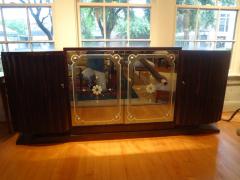 Jules Leleu French Art Deco Credenza with Mirrored Doors After Jules Leleu - 4505629