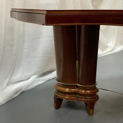 Jules Leleu French Art Deco Dining Table by Jules Leleu Refinished Double Pedestal - 2656120