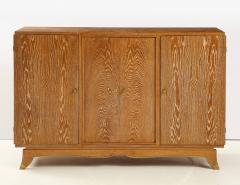Jules Leleu French Limed Oak Cabinet attrib to Leleu France c 1940 - 1930626