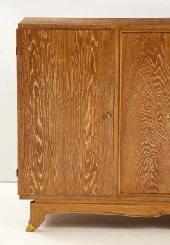 Jules Leleu French Limed Oak Cabinet attrib to Leleu France c 1940 - 1930627