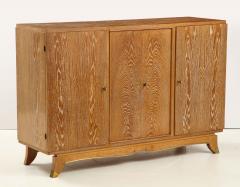 Jules Leleu French Limed Oak Cabinet attrib to Leleu France c 1940 - 1930634
